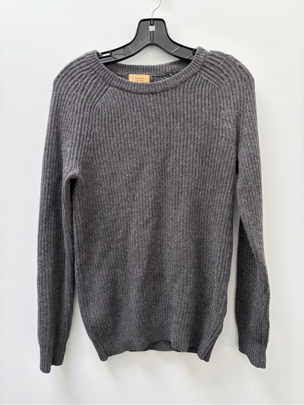 Aritzia Babaton Wool Cashmere Ribbed Crewneck Sweater Size XS Grey